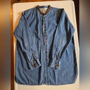 Casual Denim Button-Up Shirt